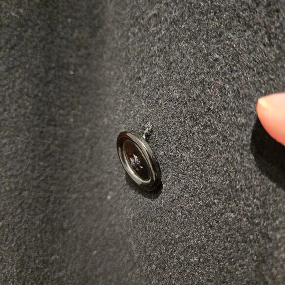 Richman Brothers International Collection Black Wool Yugoslavia 44R Trench Coat - Picture 12 of 12